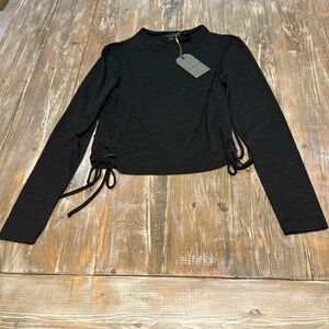 NEW WITH TAGS Beta Long Sleeve Drawstring Top size 0 by ALLSAINTS
